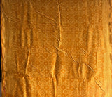 Yellow Handblock Print Chanderi Cotton Silk Saree