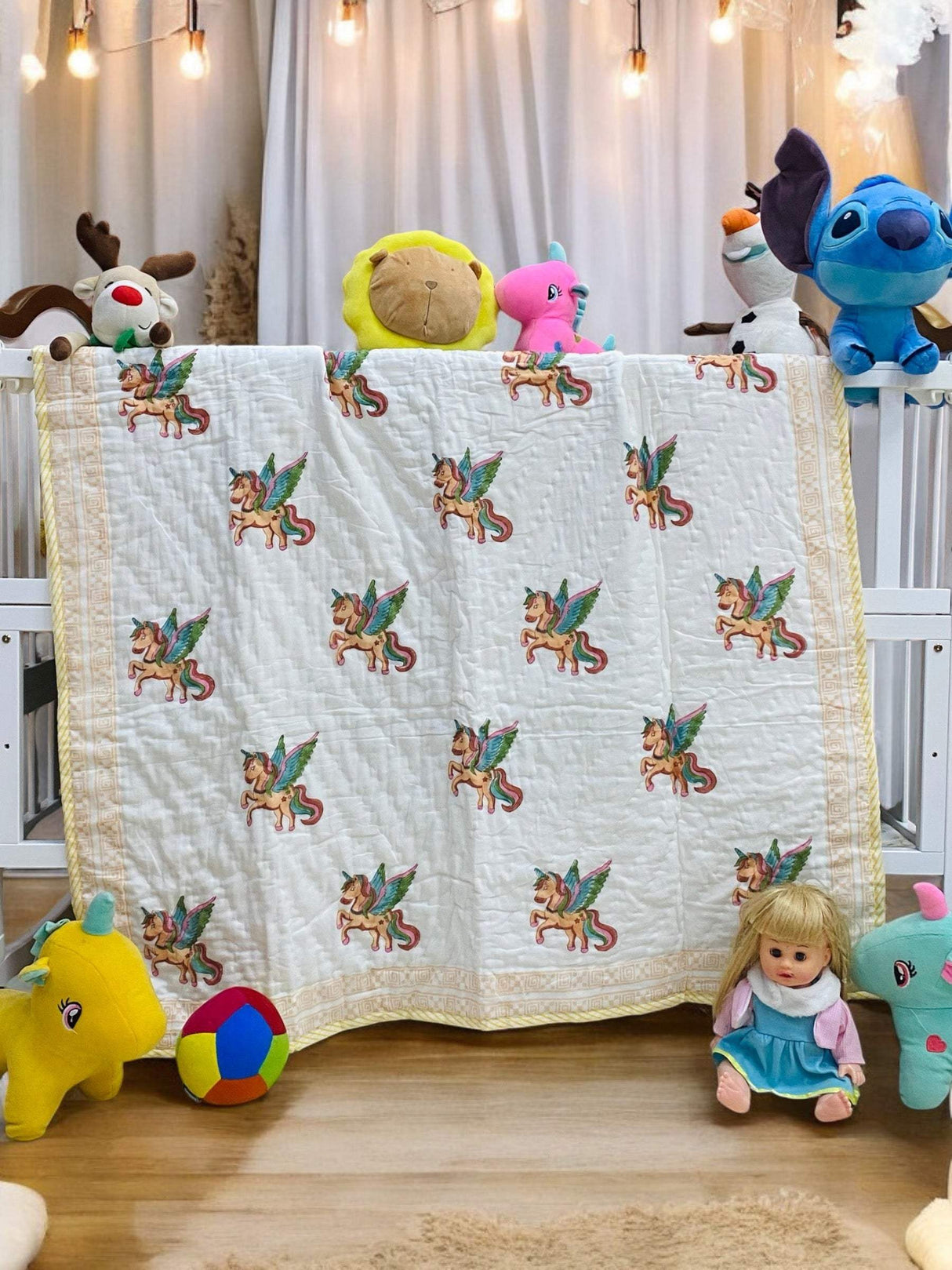 yellow-unicorn-kids-quilt-full-view