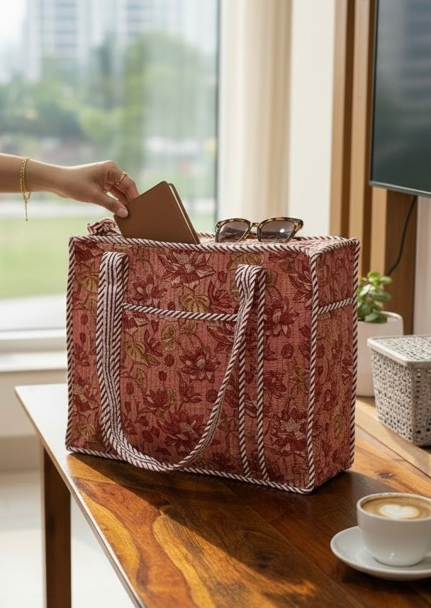 zippered-elegant-block-print-design-handcrafted-tote-bag