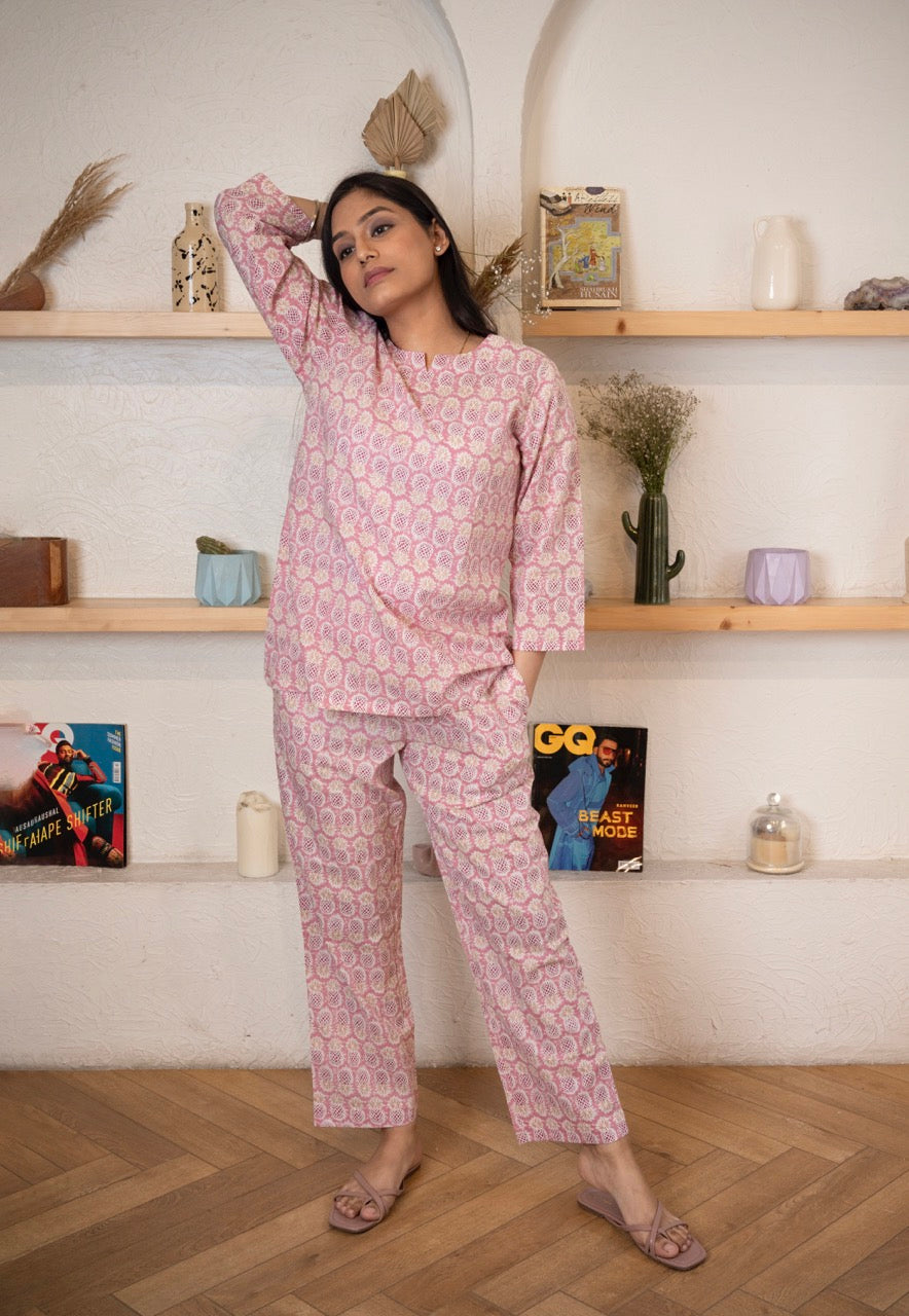 Cotton Printed Pajama Set