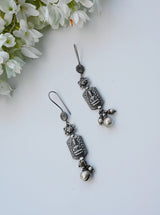Handcrafted Silver Earrings with Goddess Theme