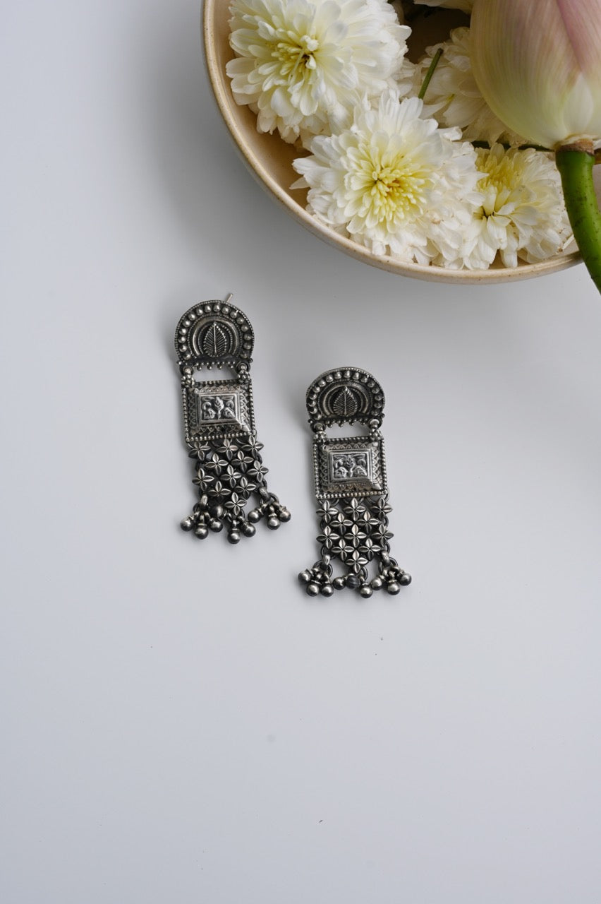 Handcrafted Stylish Silver Earrings