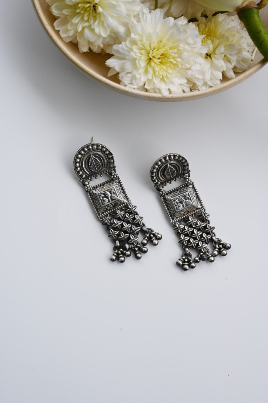 Handcrafted Stylish Silver Earrings