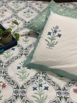 King size bedsheet with matching quilts and dohars