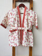 name personalized waffle cotton kids bathrobe with handblock animal designs for boutique resellers and gifting in India and abroad
