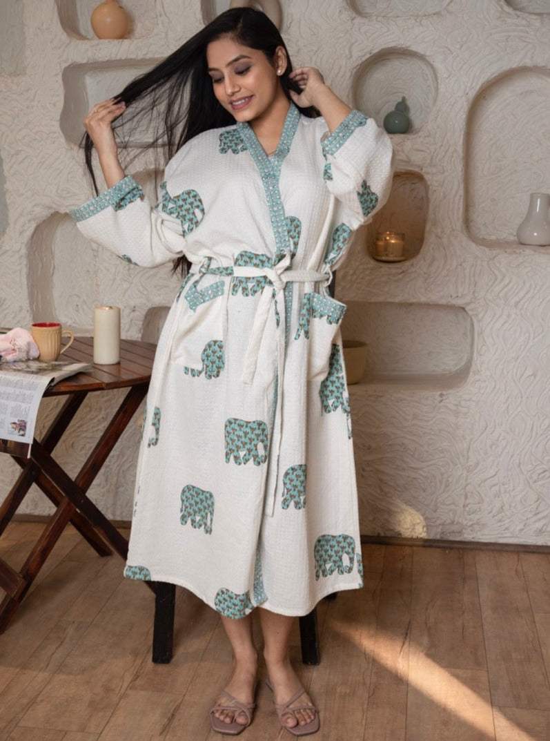 elephant-cotton-waffle-bathrobe-front-view