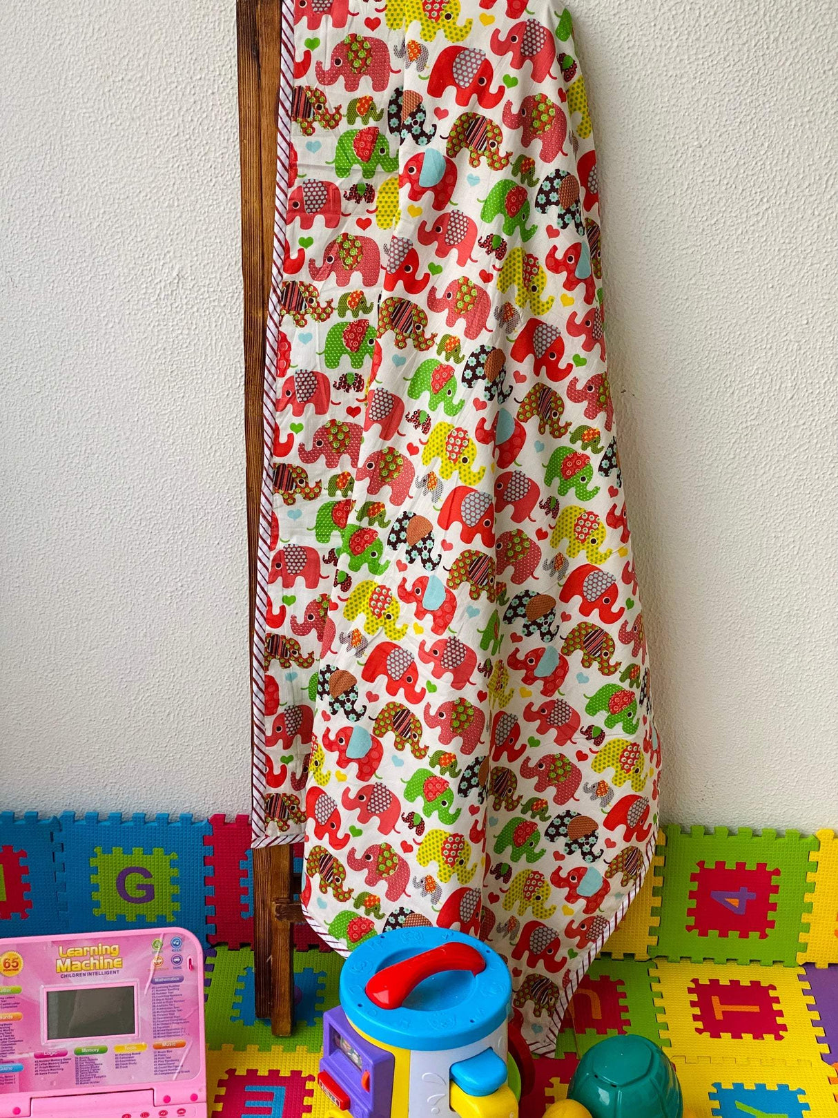 baby shower return gift idea elephant dohar handmade cotton