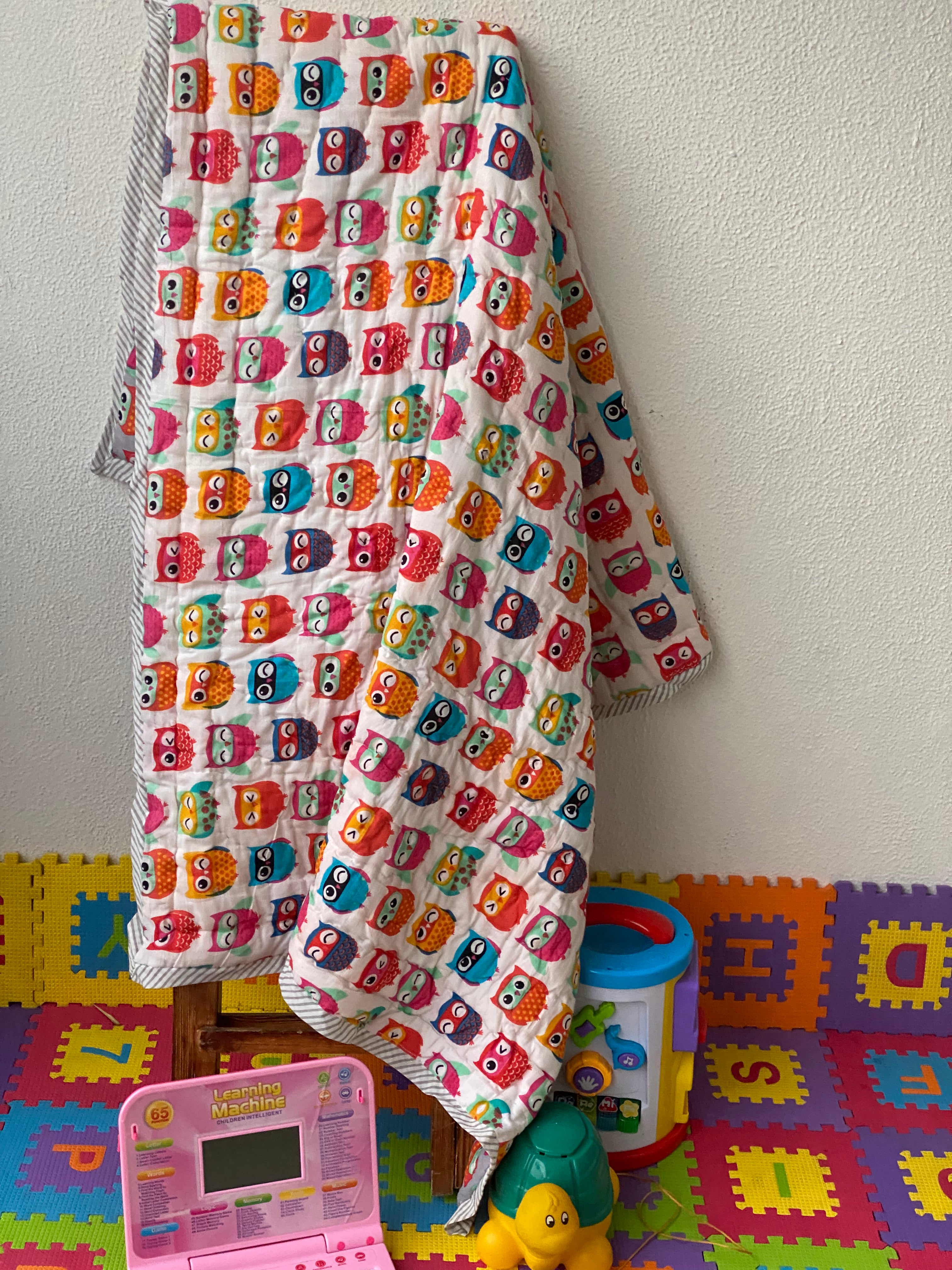 Owl Kids Quilt- 60*40 inches