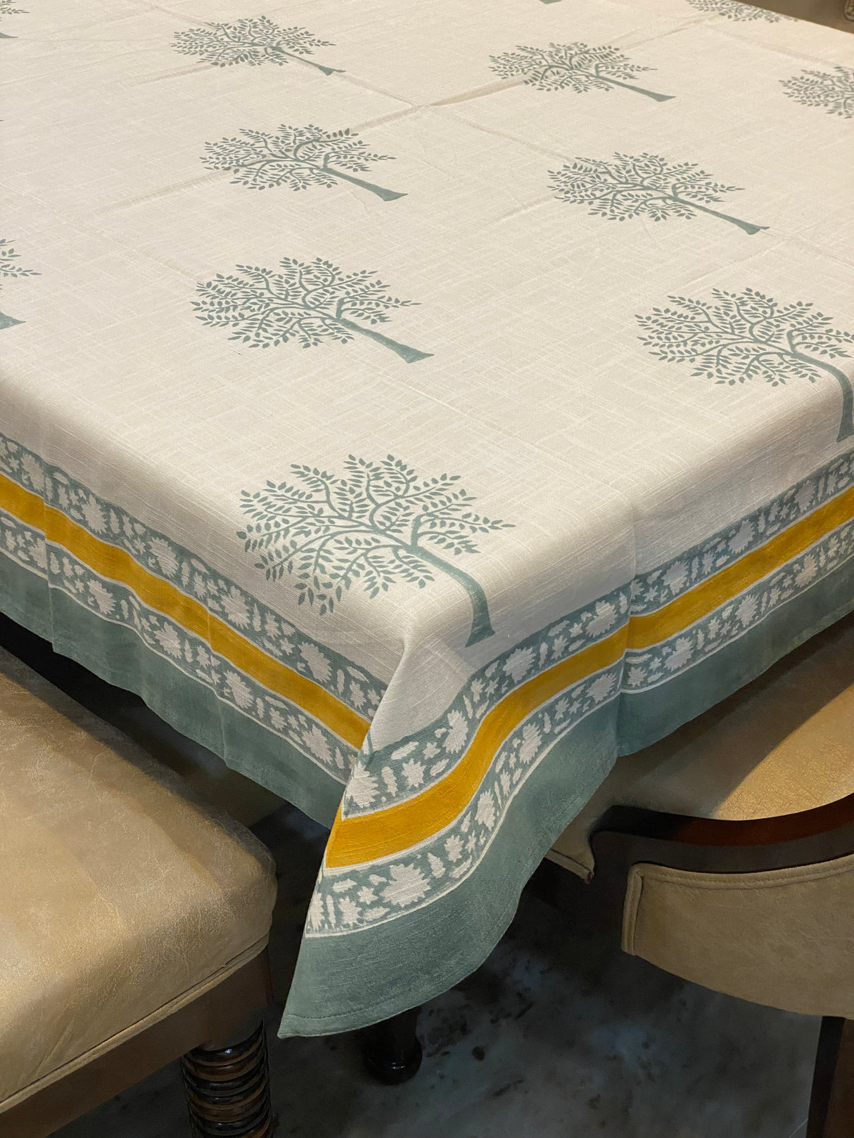 Blockprint Table Cloth 4 Seater (60*60 inches)