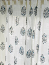 Blockprint Sheer Cotton Curtain