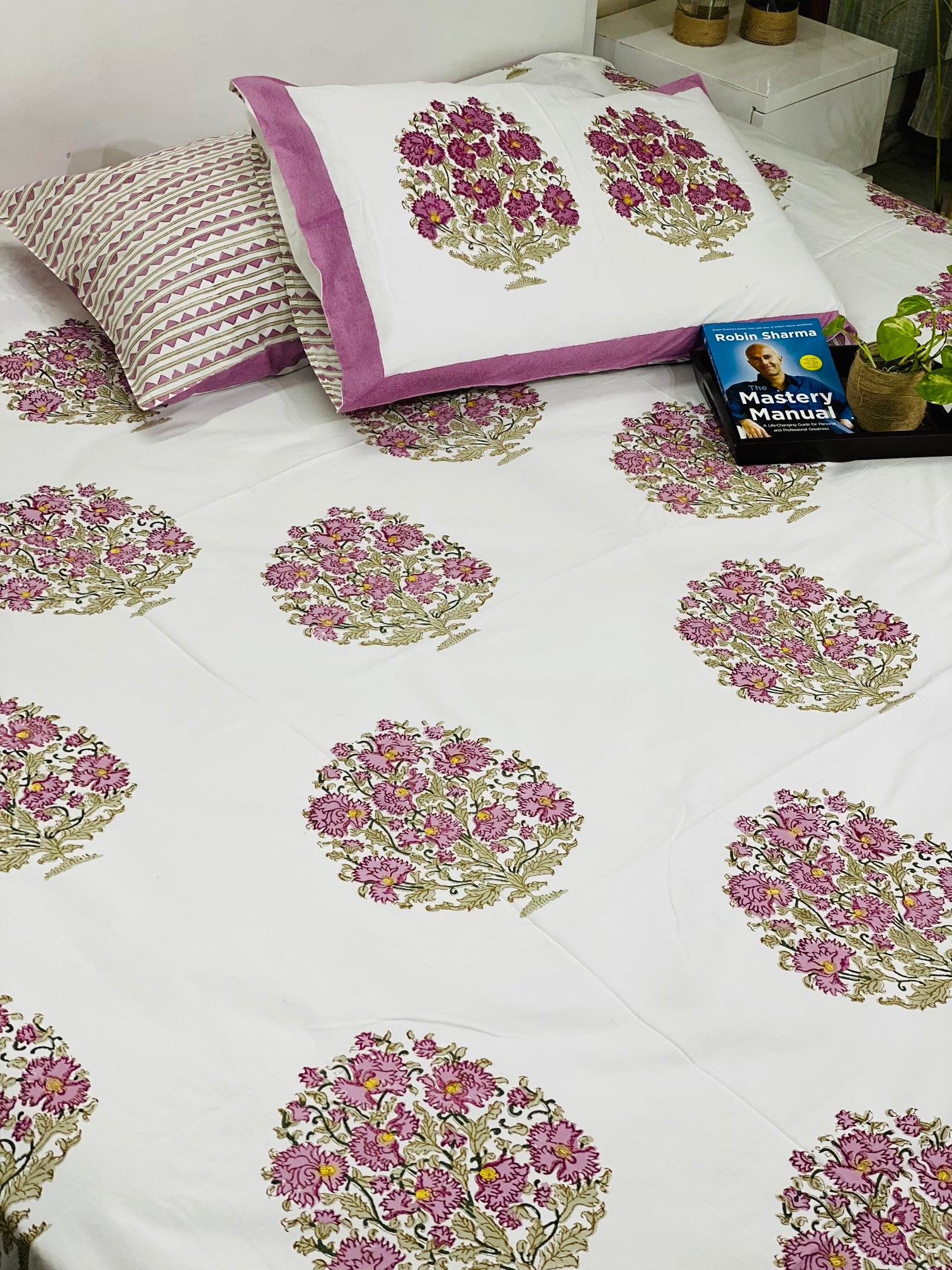 Blockprint Cotton Bedsheet -Double Size (90*108 inches)