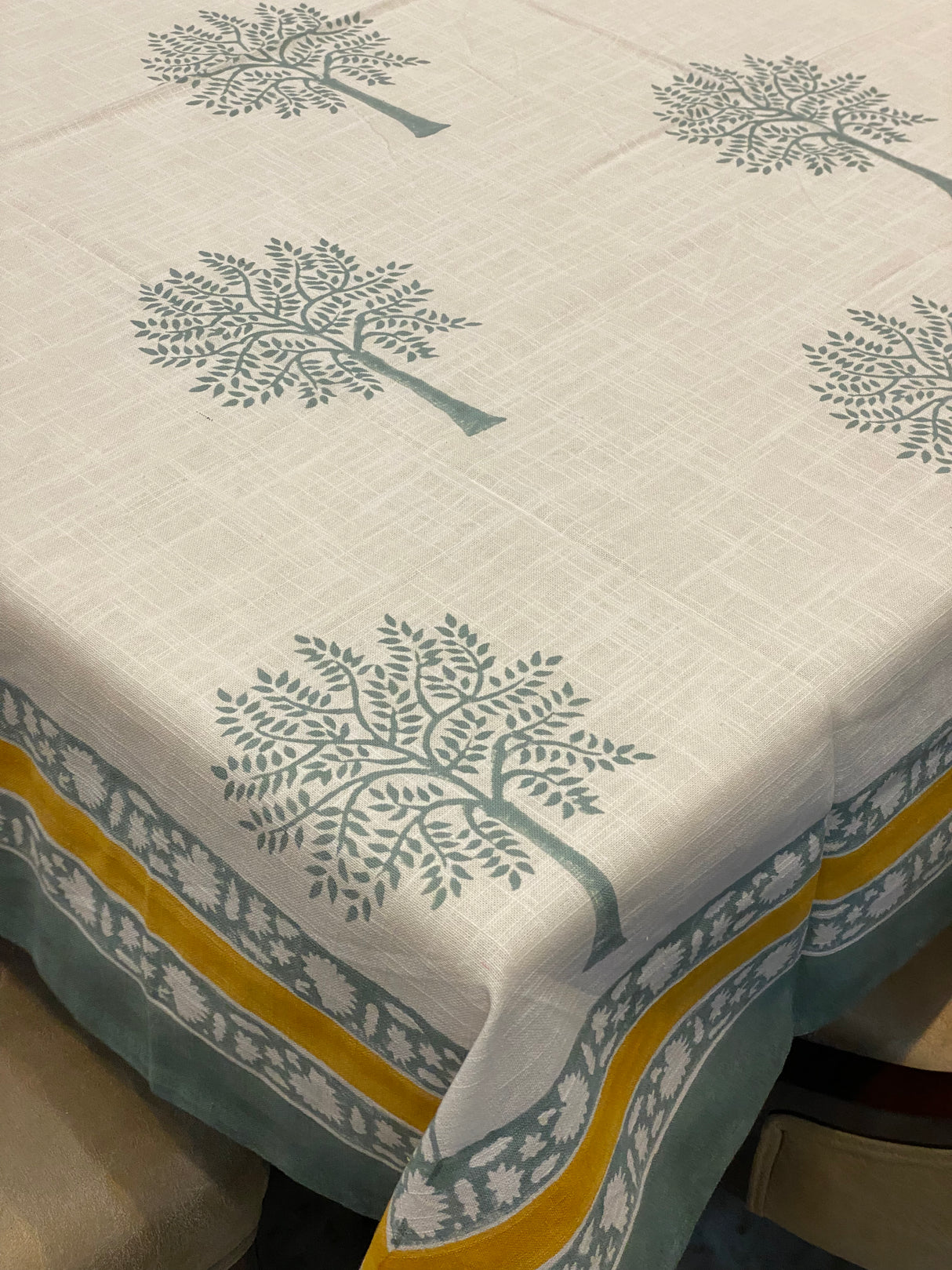 Blockprint Table Cloth 4 Seater (60*60 inches)