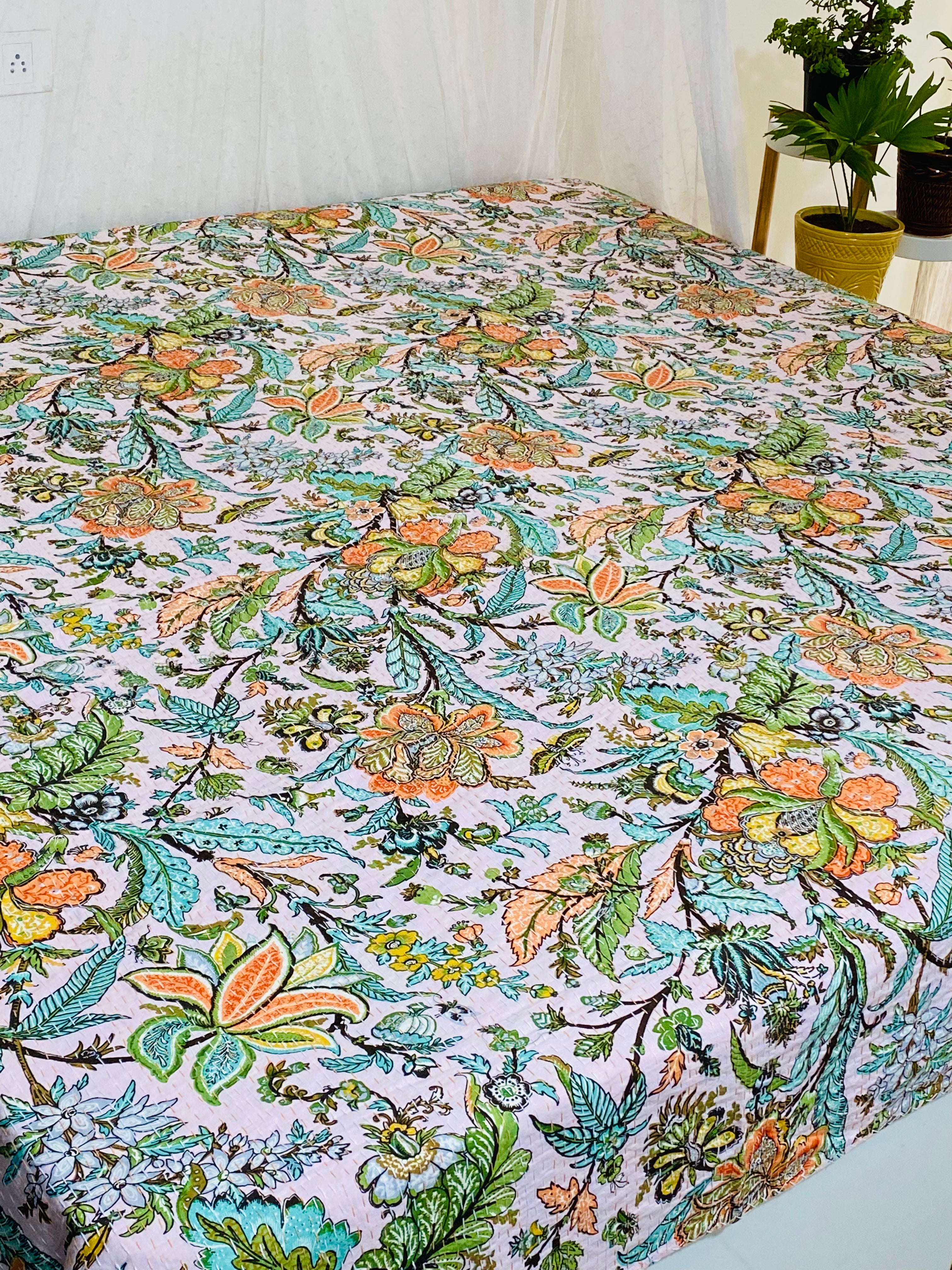 Kantha Bedcover- KING Size (108-108 inches)