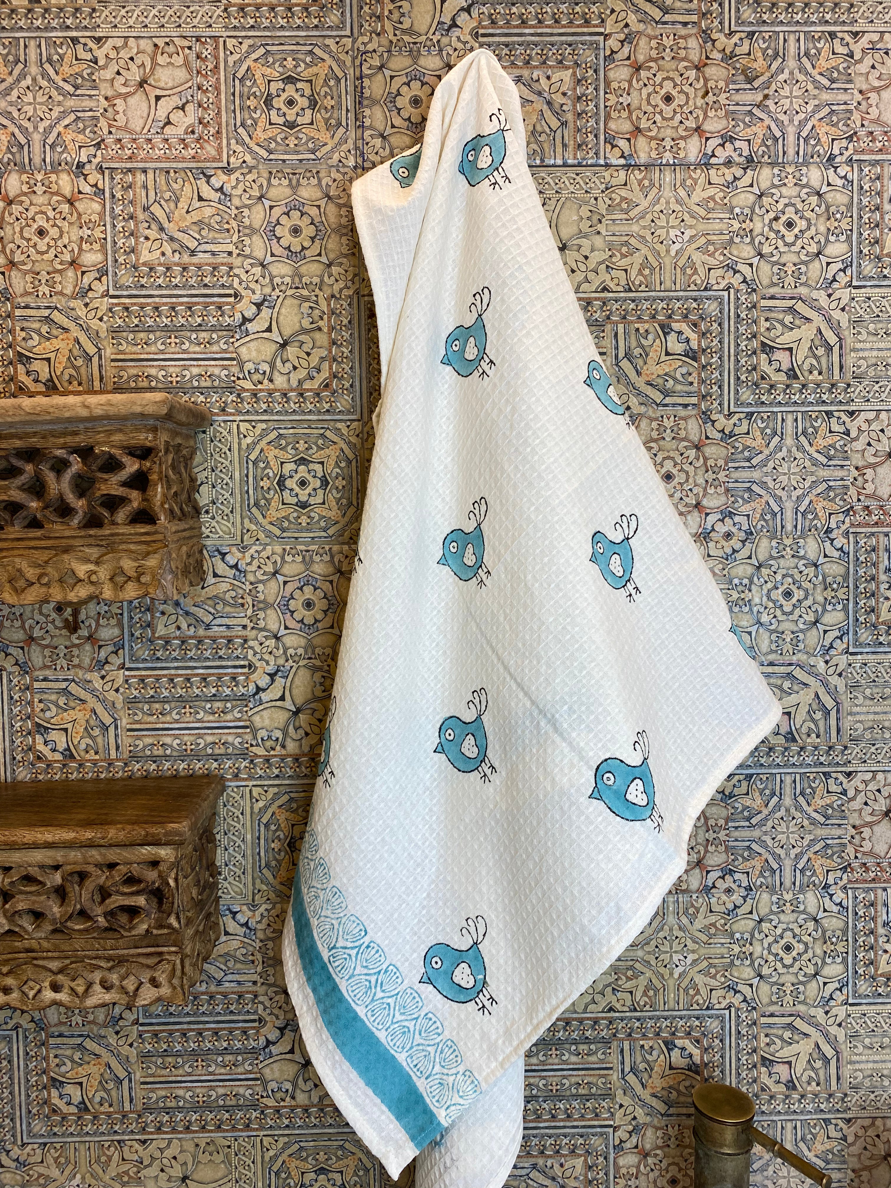 Handblock Print Fine Cotton Towel