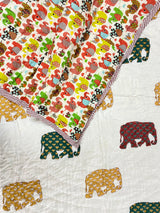 Elephant Bedding Set- Blockprint