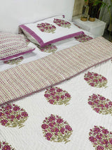 Blockprint Bedsheet & Quilt Set