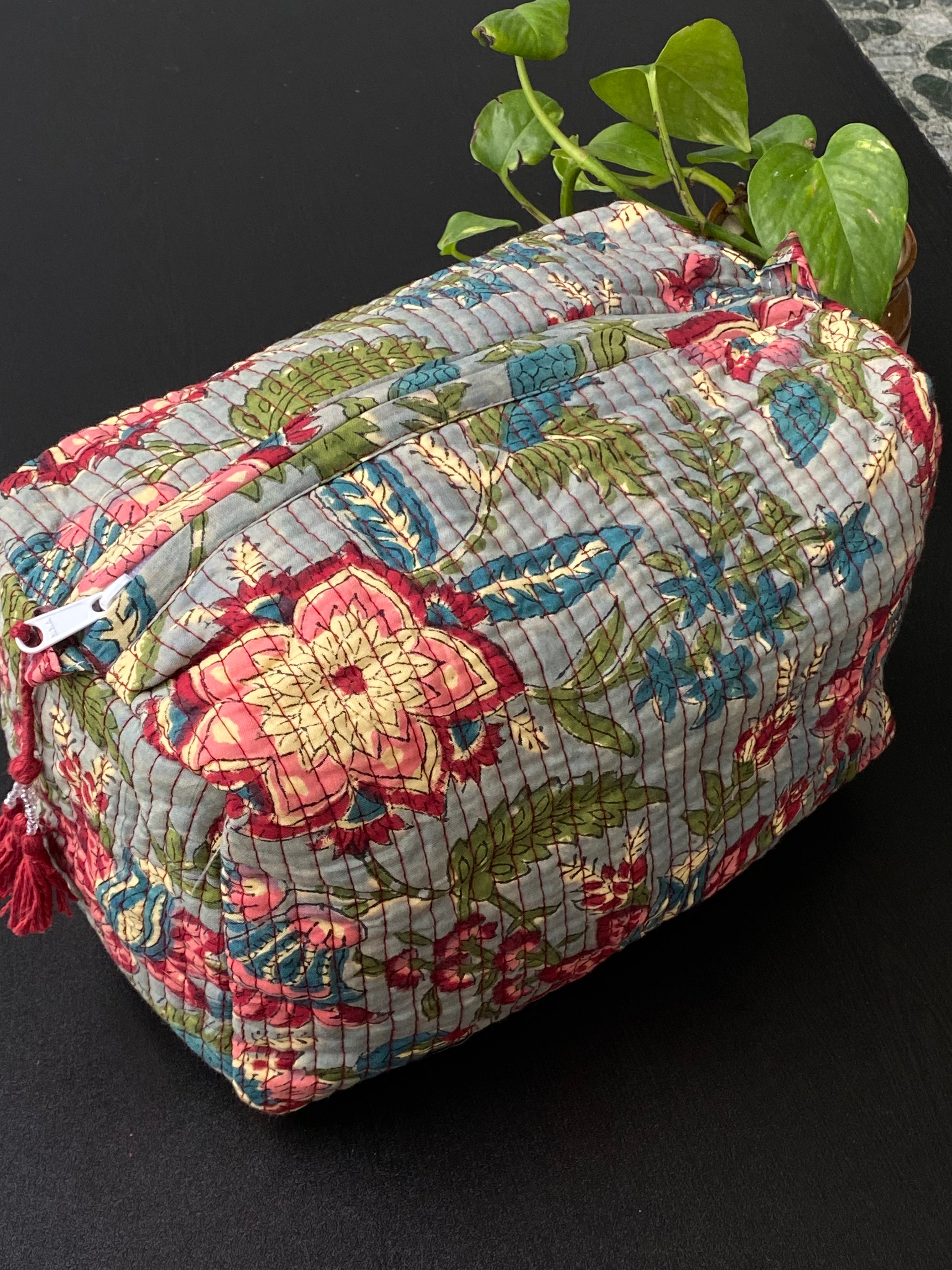 LARGE Multipurpose Quilted Pouch/ Bag