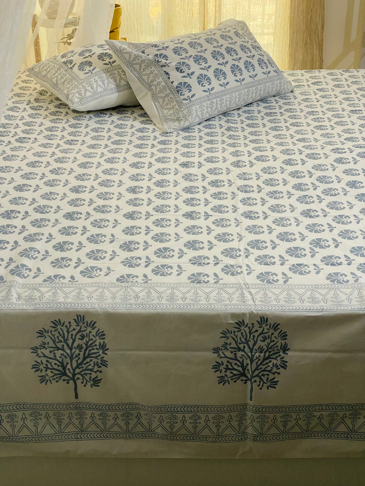 Hand Blockprinted Cotton Bedsheet
