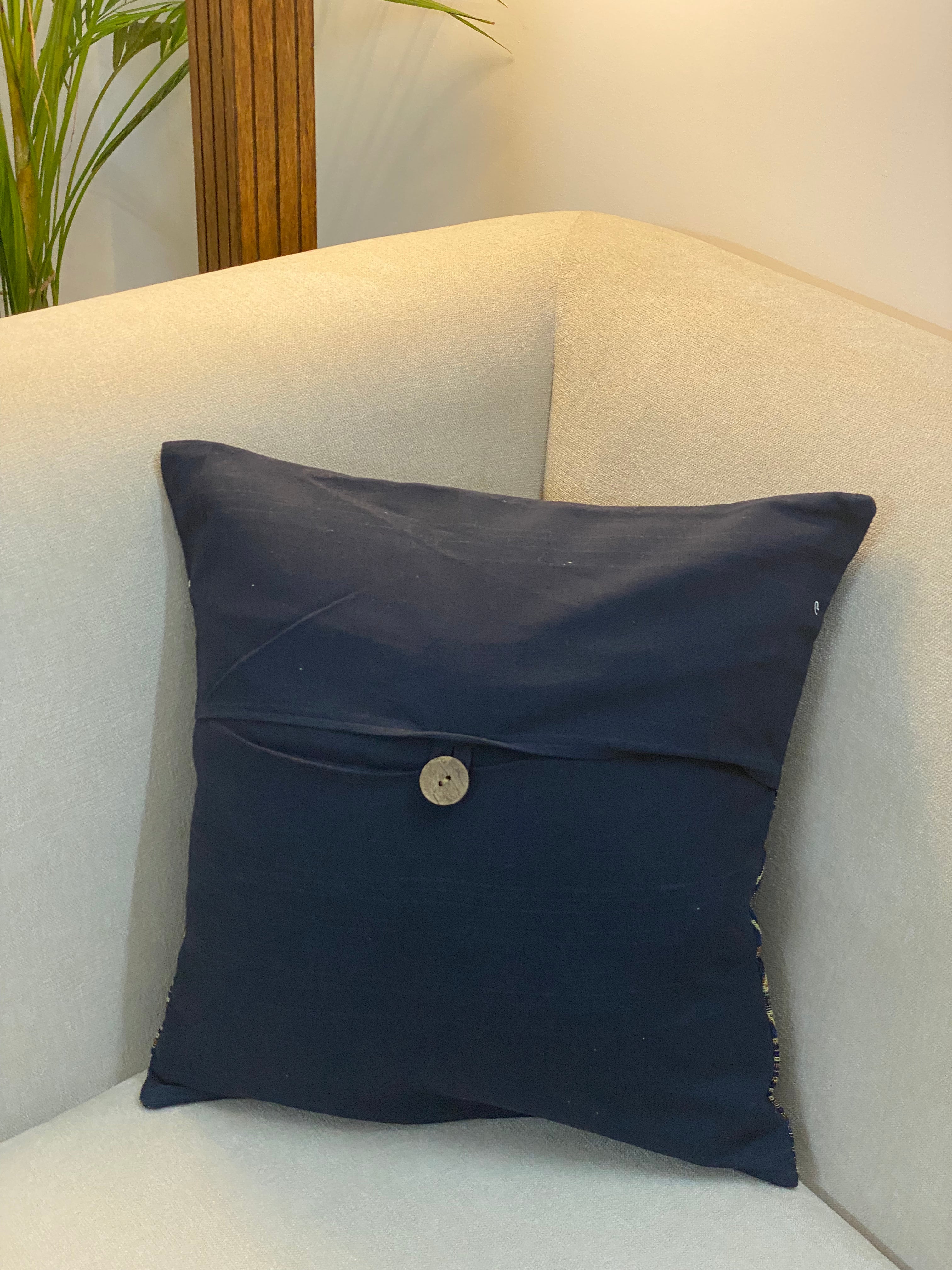 Jacquard Cotton Cushion Cover- 16*16 inches