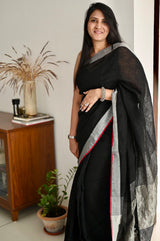 Handloom Linen Saree