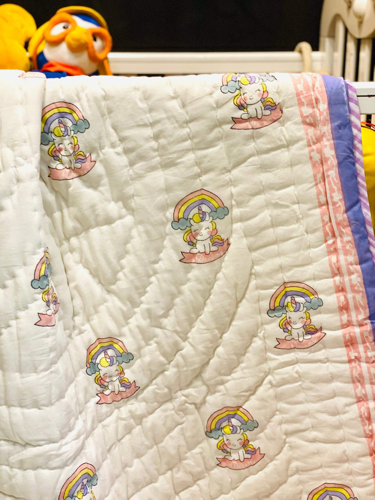 best-selling unicorn quilts for toddlers in India available for wholesale and retail purchase